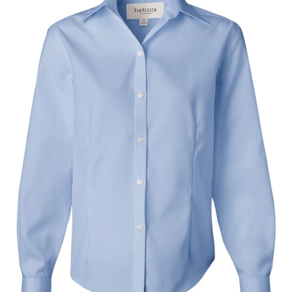 Van Heusen - Women's Non-Iron Pinpoint Oxford Shirt - 13V0144 Thumbnail